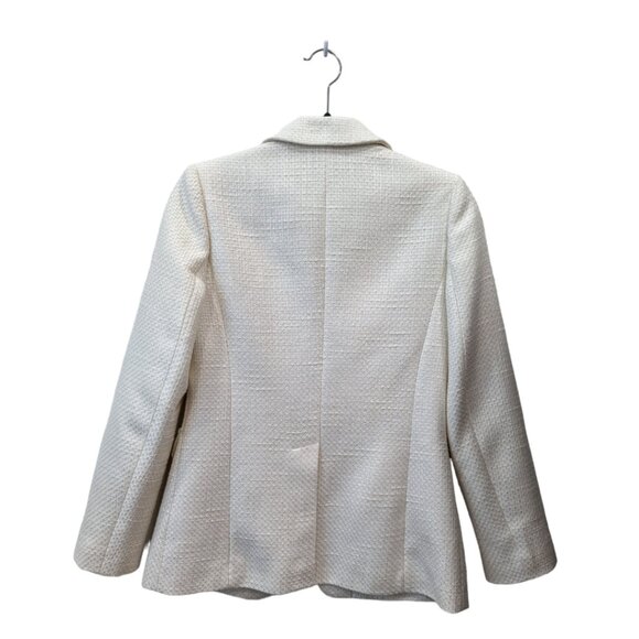 Ochirly Cream Tweed Tailored Blazer - Picture 3 of 7